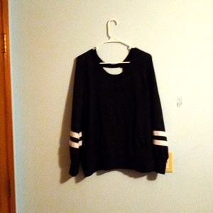 Black, criss cross open back.